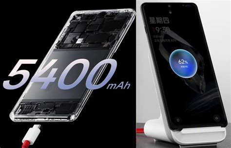 OnePlus 12: 5400mAh battery with 100W wired and 50W wireless charging