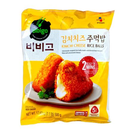 [CJ] Bibigo Kimchi Cheese Rice Balls / CJ 비비고 김치 치즈 주먹 밥 (500g)