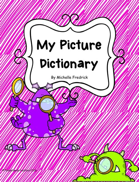 Students draw pictures to illustrate their personal dictionary. Each ...