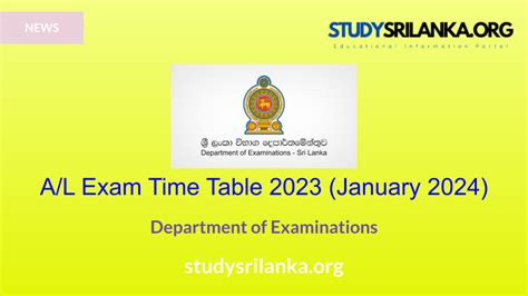 A/L Exam Results 2024 – Department of Examinations