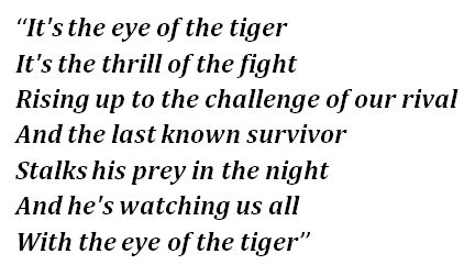 Survivor's “Eye of the Tiger” Lyrics Meaning - Song Meanings and Facts