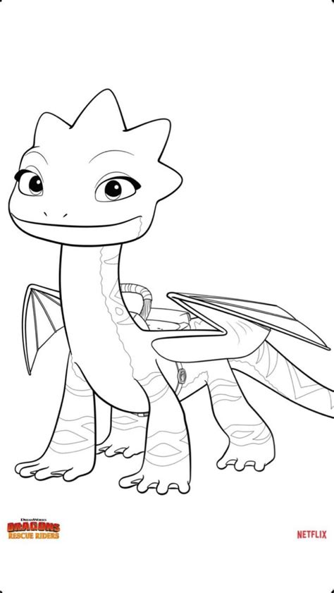 Speed Stinger Dragon Coloring Pages