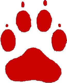 Red Paw Print - ClipArt Best