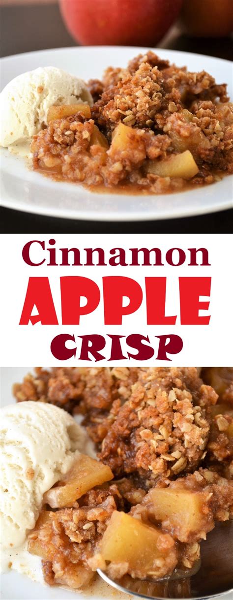 Cinnamon Apple Crisp Recipe - Sum of Yum