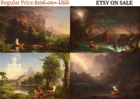 Thomas Cole : The Voyage of Life 1842 COMPLETE SET of 4 | Etsy