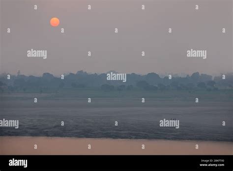 Ganges sunrise, Varanasi, India Stock Photo - Alamy