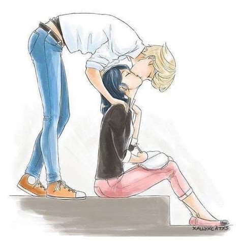 Adrienette Miraculous Ladybug Kiss, Miraculous Ladybug Fanfiction ...