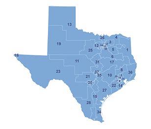 Congressional Map Of Texas - Reena Catriona