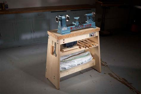 Mini-Lathe Stand Woodworking Project Woodsmith Plans ...