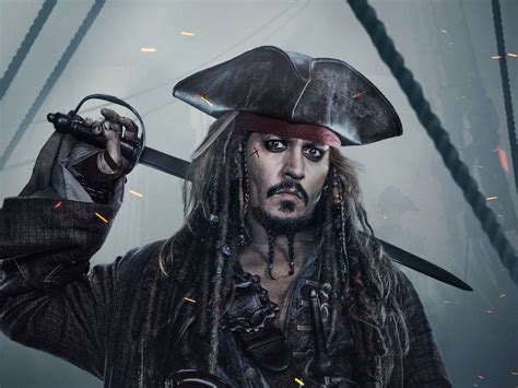 Jack Sparrow In Pirates Of The Caribbean Dead Men Tell No Tales ...