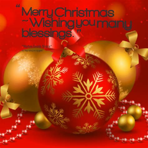 Merry Christmas Blessing Quotes. QuotesGram