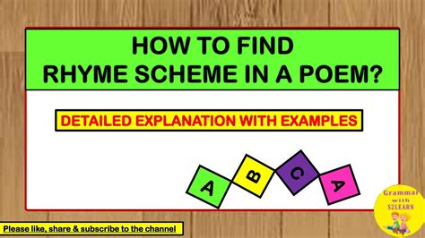 Rhyme Scheme|Rhyme Scheme In Poetry With Example|How to Find Rhyme ...