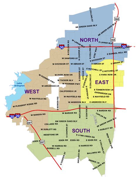 Map of Arlington