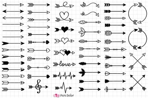 Arrows SVG EPS DXF PNG By Polpo Design | TheHungryJPEG