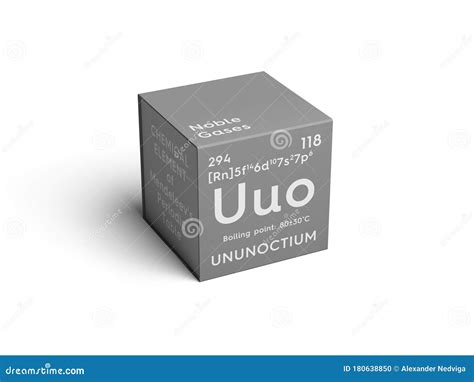 Ununoctium Chemical Element Vector Illustration | CartoonDealer.com #83097822