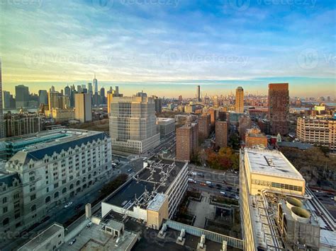 New York City Skyline looking from Downtown Brooklyn onto Downtown ...