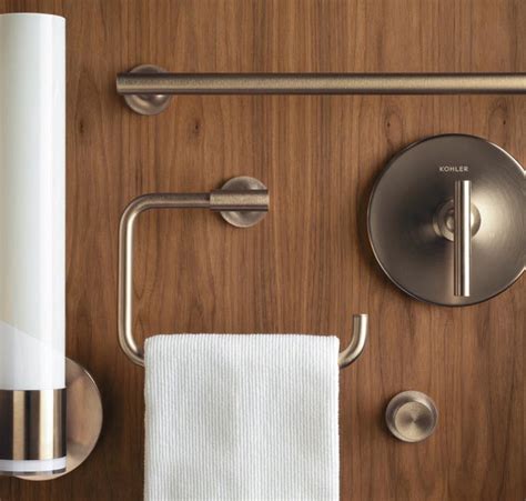 Kohler bathroom accessories in metal finishes - The Kitchen and Bathroom Blog