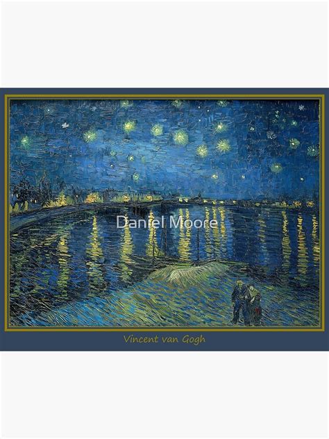 "Starry Night Over the Rhone" Framed Art Print for Sale by moore4art | Redbubble