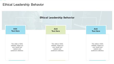 Ethical Leadership Behavior In Powerpoint And Google Slides Cpb