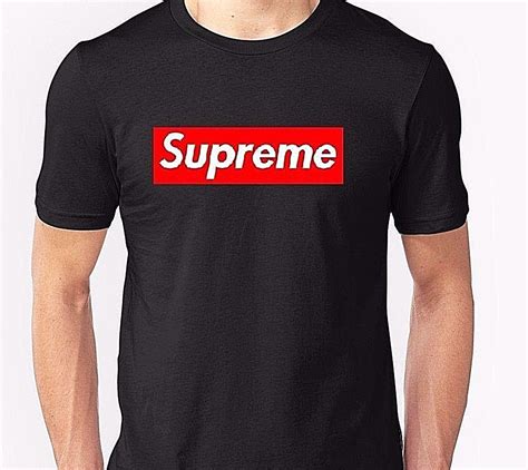 SUPREME T-SHIRT, SUPREME BOX LOGO, TEE, TOP, BLACK *100% Cotton HIGH ...