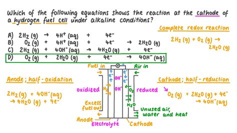 Question Video: Identifying Which Equation Shows the Reaction at a ...