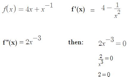 calculus - How to determine concavity without inflection point ...