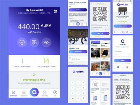 Aura Return app by Jacek Kruk on Dribbble