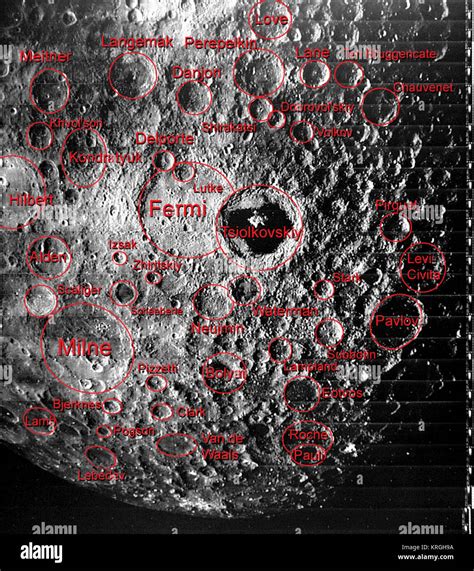 Craters of the Far Side of the Moon Stock Photo - Alamy