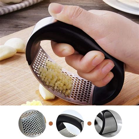 1pcs Stainless Steel Garlic Presses Manual Garlic Mincer Chopping Garlic Tools Cutter Fruit And ...