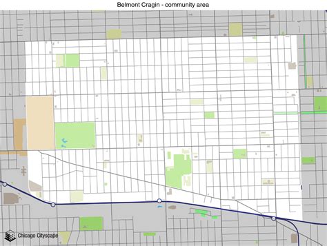 Chicago Cityscape - Map of building projects, properties, and businesses in Belmont Cragin ...