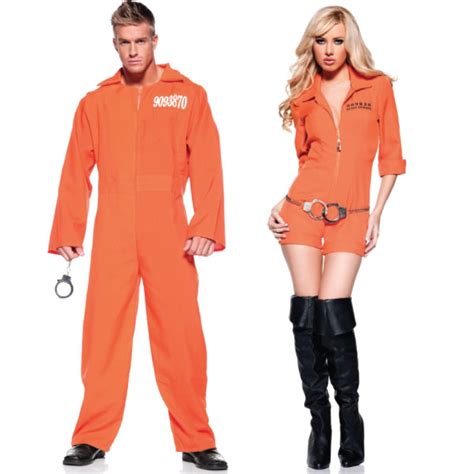 Prison Jumpsuit Adult Costume - GYPSY TREASURE - COSTUMES & COSMETICS