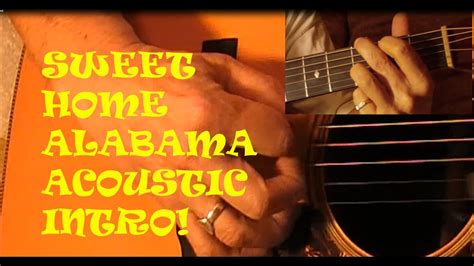 Sweet Home Alabama acoustic guitar lesson basic beginner intro - YouTube