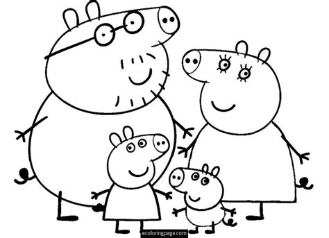 Peppa Pig (Cartoons) – Free Printable Coloring Pages