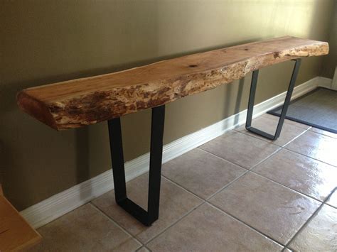 Live Edge Table with hairpin legs, Live Edge Coffee table with metal legs, Rustic Décor, Resort ...