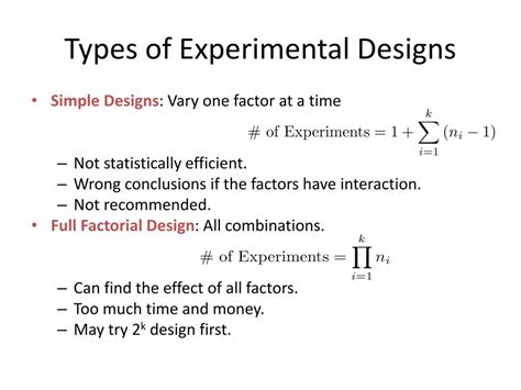 Different Types Of Experimental Design