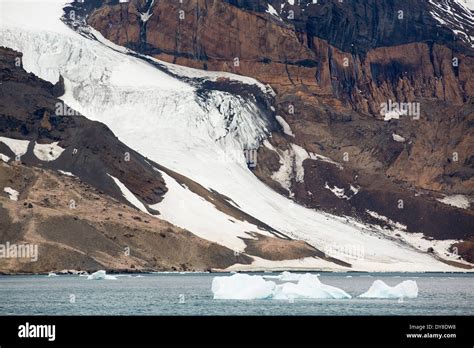 Brown Bluff, a Tuya, or flat topped volcano that erupted under the ice on the Antarctic ...