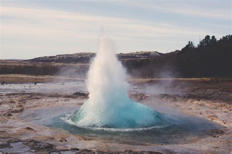 Geyser Erupting in Iceland image - Free stock photo - Public Domain ...