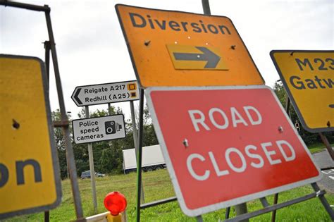 Overnight slip road closures on M25, M23, M3, A3 could mean longer journeys for Surrey drivers ...