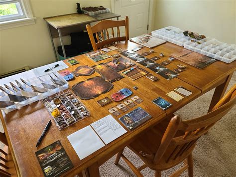 Organized our permanent setup today! : Gloomhaven