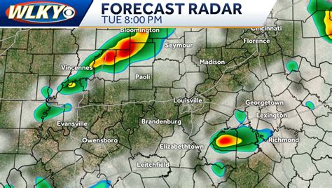 Louisville area severe weather timeline for Tuesday