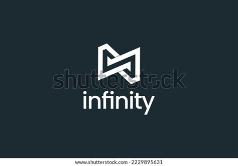 Geometric Shape Infinity Logo Design Stock Vector (Royalty Free ...