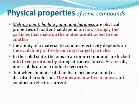 Ionic bonds and Ionic compounds