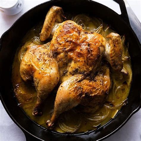 Barefoot Contessa's Skillet Roasted Lemon Chicken - #barefoot #chicken #contessa... - chicken ...