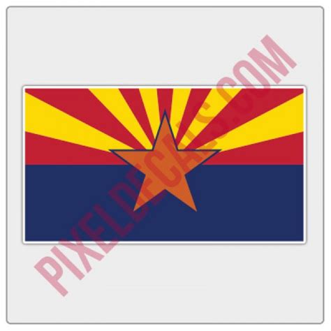 Arizona Flag Decal - Color