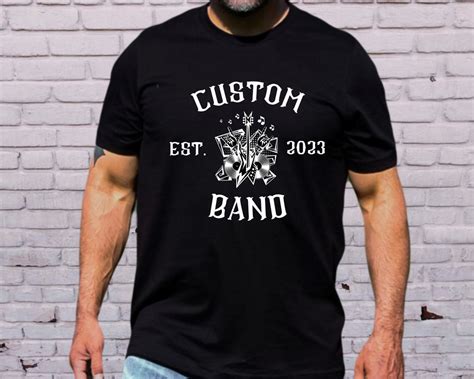 Rock Band Shirt Custom Rock Music Band Tee Rock N Roll - Etsy