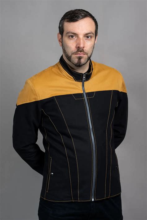 Starfleet 2369 - Operations Gold [Mens] | Star Trek: Voyager Jacket – Volante Design