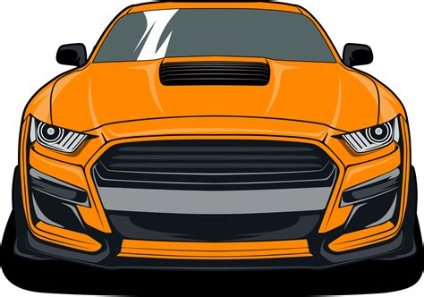 Front view car vector illustration for conceptual design 8278162 Vector Art at Vecteezy