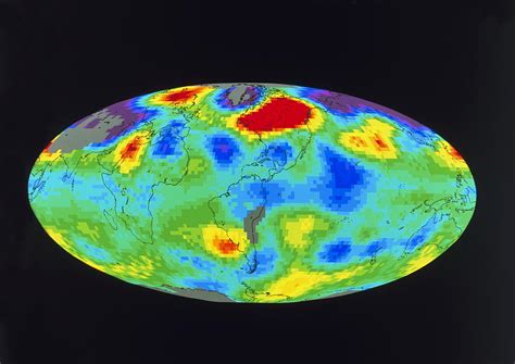 Global Map Of Tropospheric Temperature Anomalies Photograph by Gene ...