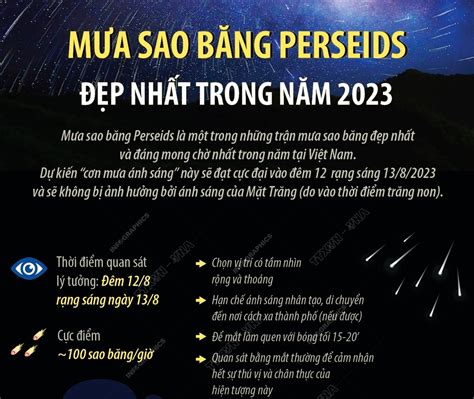 Mưa sao băng Perseids đẹp nhất trong năm 2023 | baotintuc.vn