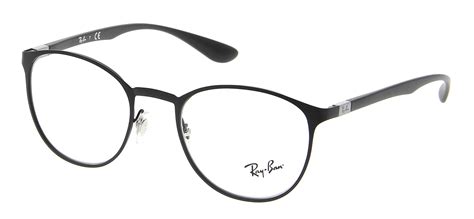 Eyeglasses RAY-BAN RX 6355 2503 47/20 Unisex Noir Mat Round Full Frame ...